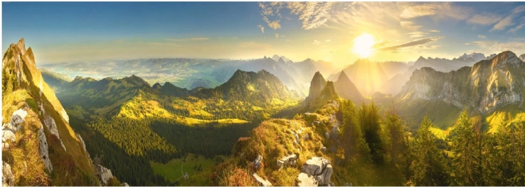 Dino panoramatické puzzle Švýcarský podzim 6000 dílků