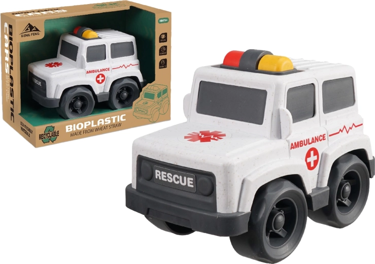 Bioplastové auto Záchranka 17 cm