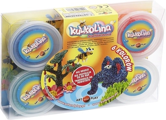 Barevná modelovací hmota Kulkolina, 6 barev
