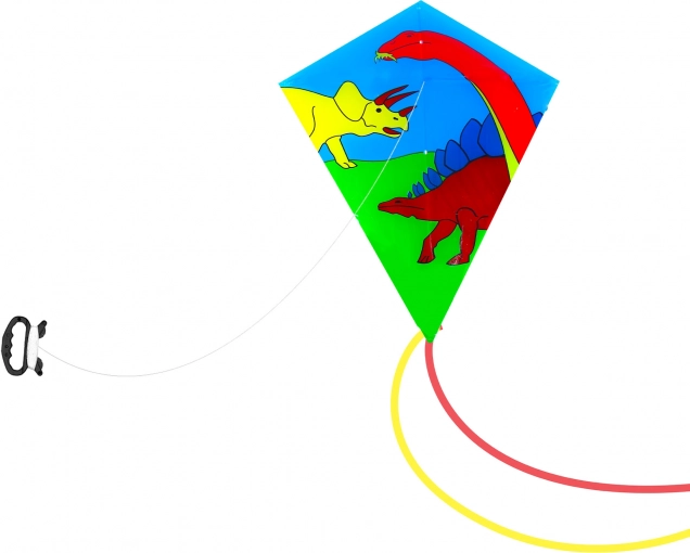 Létající drak s dinosaury