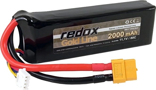 Redox Gold line LiPo akumulátor 2000 mAh 11,1 V 80C XT-60