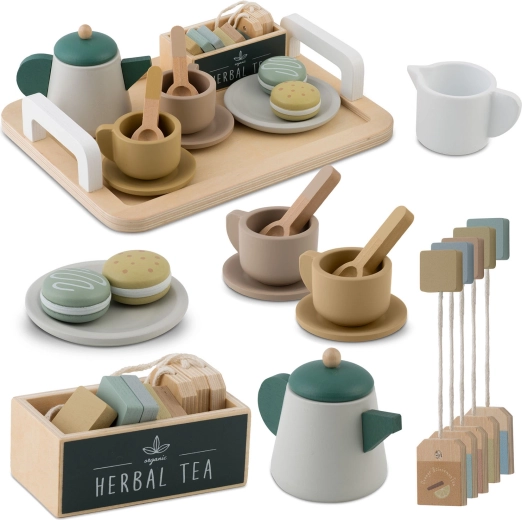 Dřevěná čajová sada NUKIDO