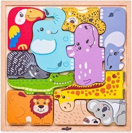 Woodyland dřevěné puzzle zvířátka