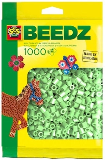 SES Creative zažehlovací korálky světle zelené 1000 ks