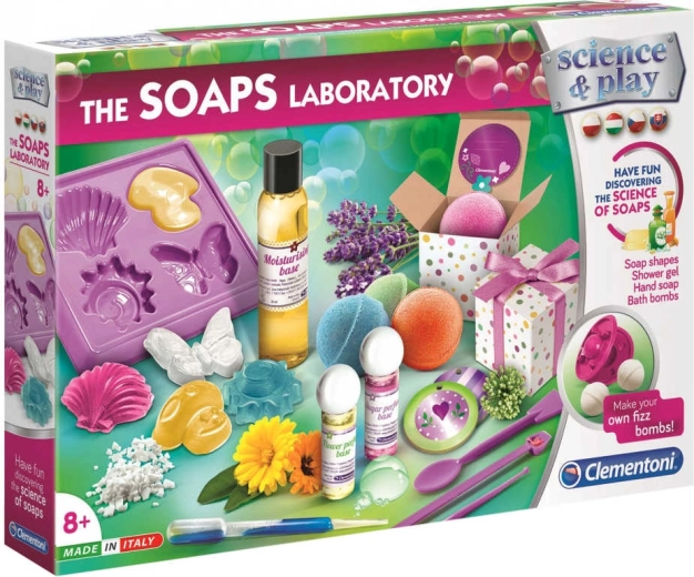Clementoni Science & Play laboratoř na výrobu mýdel a koupelové kosmetiky