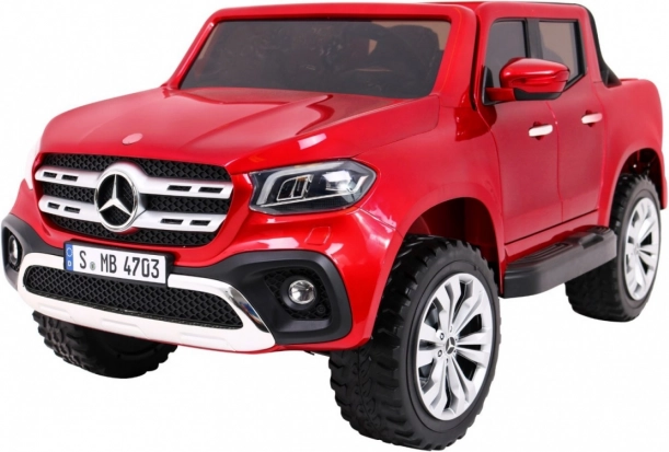 Dětské elektrické auto MERCEDES-BENZ X-Class lakované – červený pickup