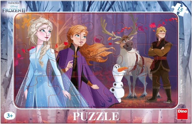Puzzle Frozen II s Kristoffem – 15 dílků deskové