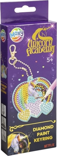 Diamantové malování – přívěsek Jednorožčí akademie MOXY