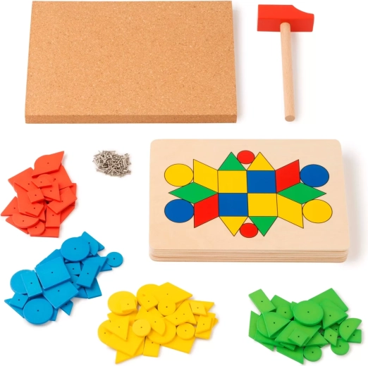 Toys for Life zatloukací mozaika s geometrickými tvary