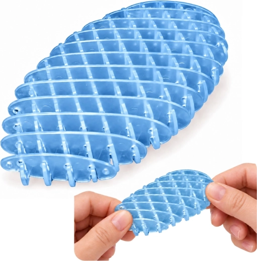 Modrý průhledný antistresový fidget 5 cm