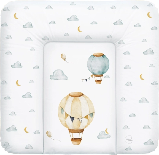 Ceba Baby měkká přebalovací podložka Basic Balloons 75 × 72 cm
