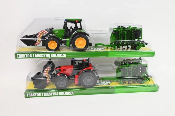 Traktor se zemědělským strojem (hračka)