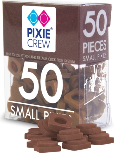 Pixie Crew malé silikonové pixely hnědé