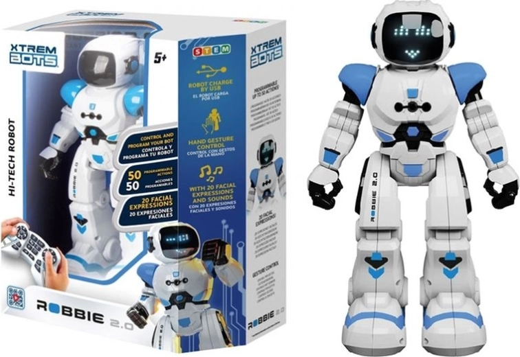 Xtrem Bots Robbie 2.0 – interaktivní programovatelný robot na dálkové ovládání
