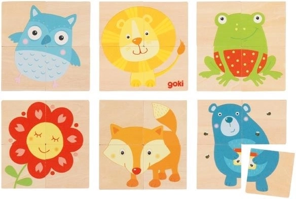 Goki dřevěné karemo zvířátka