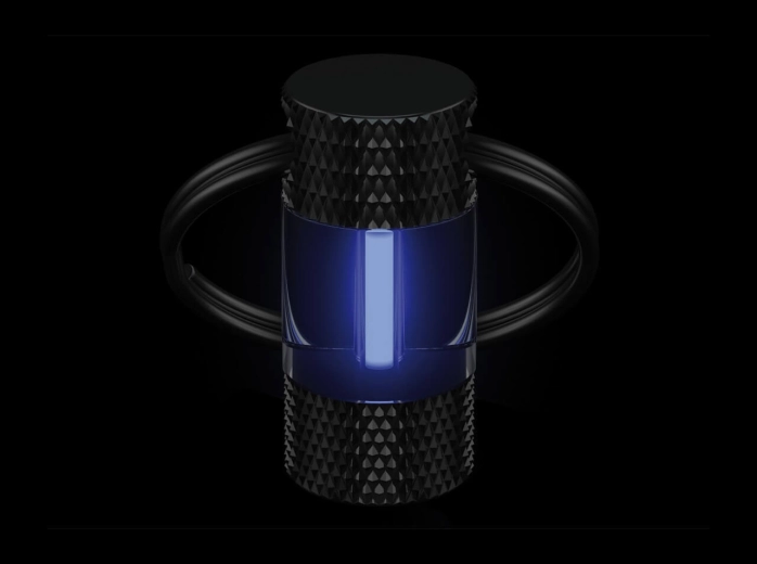Böker Plus Mini Glow bezbateriové svítidlo na klíče ledově modré