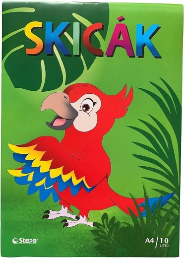 Skicák A4 10 listů 180 g/m²