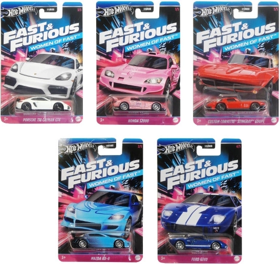 Hot Wheels auto rychlí a zběsilí - 1 kus