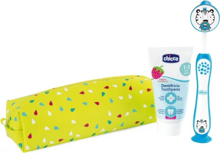 Chicco cestovní set zubní hygieny pro děti Tiger 3+