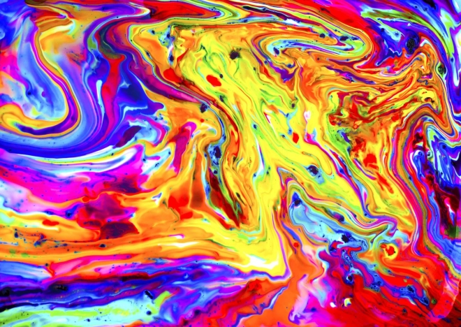 ENJOY puzzle Duhový mramor 1000 dílků