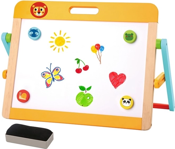 Dřevěná oboustranná tabule BABU pro děti