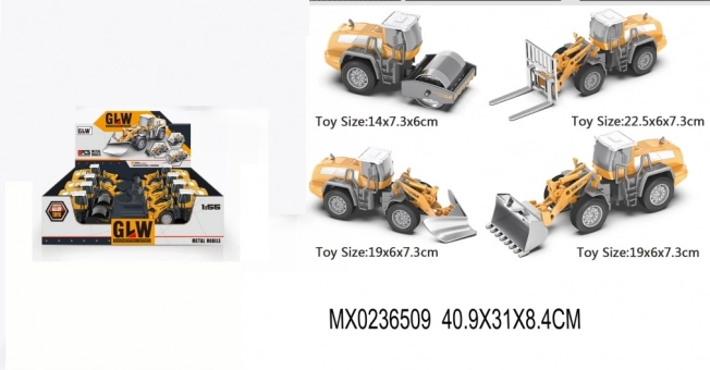 Kovový stavební stroj – bezpečný a netoxický model