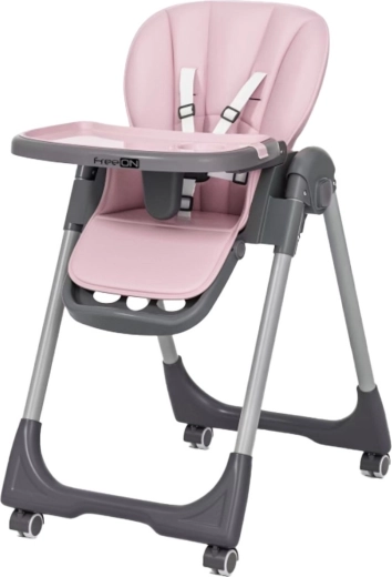 Freeon jídelní židlička kai pink