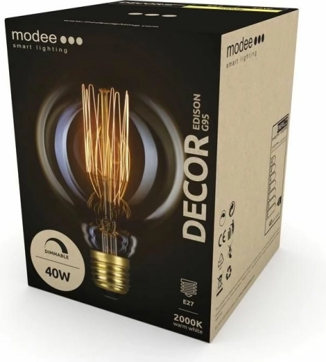 Modee Smart dekorativní žárovka Edison G95 E27 extra teplá bílá 40 W