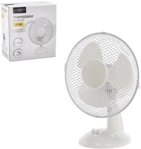stolní ventilátor bílý 25 w
