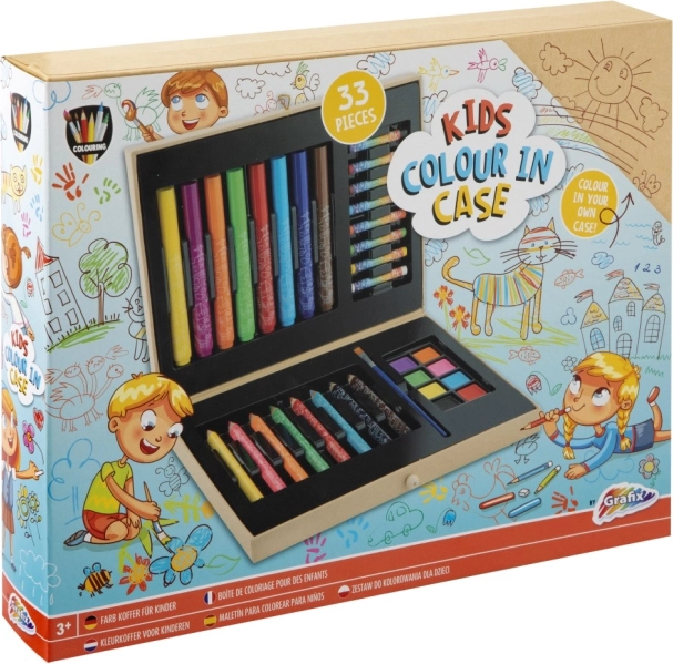 Dětský malířský kufřík 33 dílů