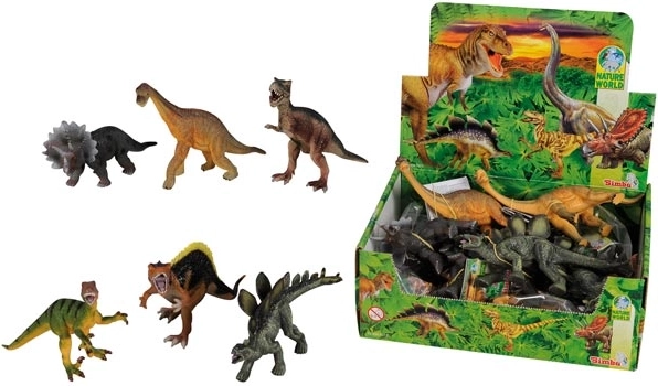 Gumový dinosaurus 14–16 cm, náhodný výběr - 1 kus
