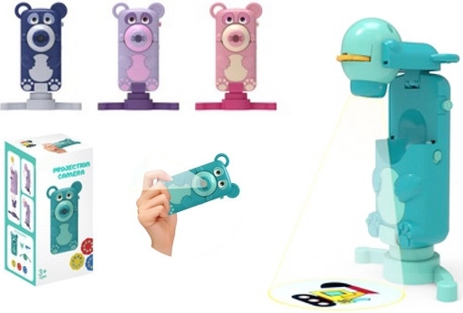 Skládací projektor na kreslení 2v1 ve tvaru medvídka