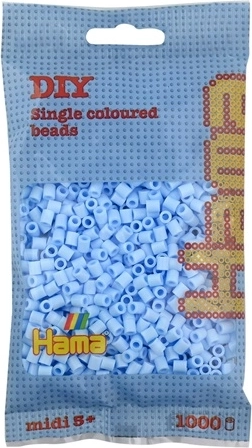 Hama midi zažehlovací korálky pastelově modré 1000 ks