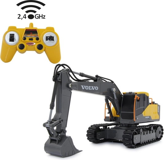 Dálkově ovládaný pásový bagr Volvo EC160E v měřítku 1:26