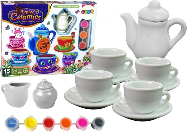Kreativní čajový set DIY pro malování porcelánu