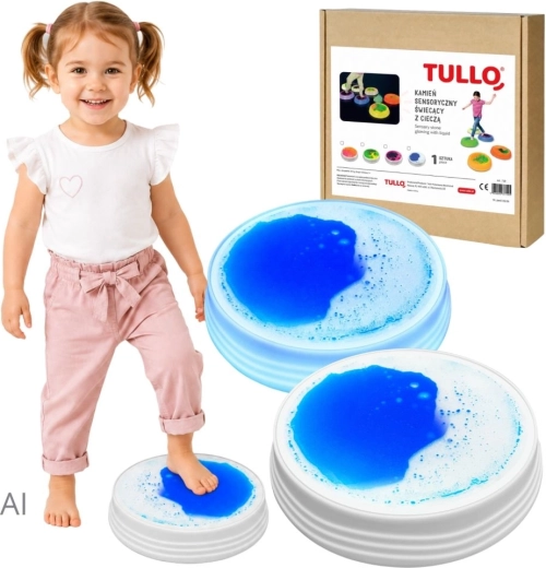 Tullo svítící senzorický tekutý kámen modrý