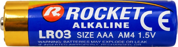 Alkalické baterie Rocket AAA 1,5 V – balení 180 ks (45×4)