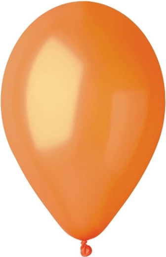 Metalické balónky 20 cm – oranžové