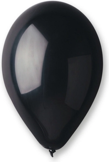Kovové latexové balónky 10" černé