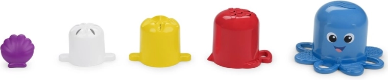 Baby Einstein Opus Stack & Stream – stohovací a vodní kelímky, sada 5 ks