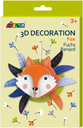 3D dekorace liška k zavěšení