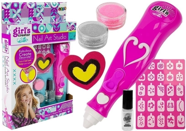 Dívčí Kreativní Sada na Zdobení Nehtů