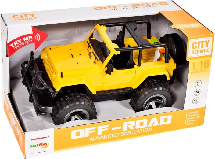 Terénní auto JEEP 1:16 se světlem a zvukem