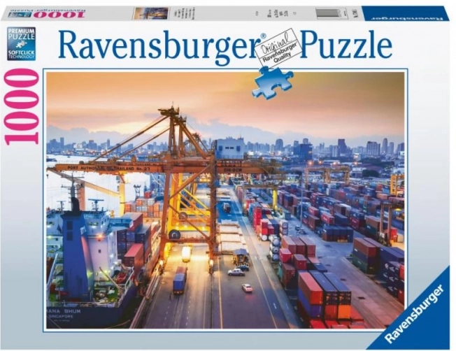 Puzzle Přístav Hamburg 1000 dílků RAVENSBURGER