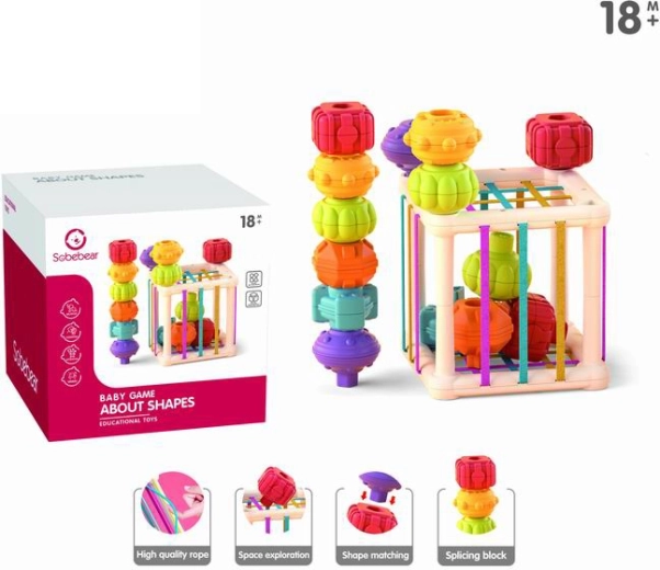 Edukativní kostka – tvarový sorter