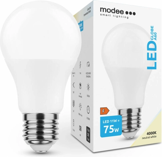 Modee Smart Lighting LED žárovka Globe E27 11 W neutrální bílá