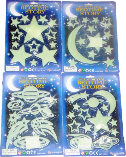 Svítící samolepky noční obloha – 4 druhy