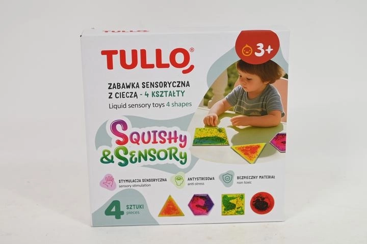 Senzorická mačkací hračka squishy s tekutinou (různé tvary) - 1 kus