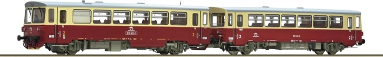 Roco dieselový motorový vůz 810 491-1 s přípojným vozem ZSSK H0