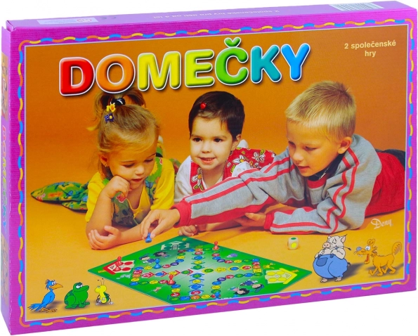 Hra Domečky – dětské společenské hry bez počítání